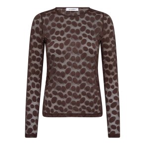 Penola o-neck blouse Co'Couture, brown