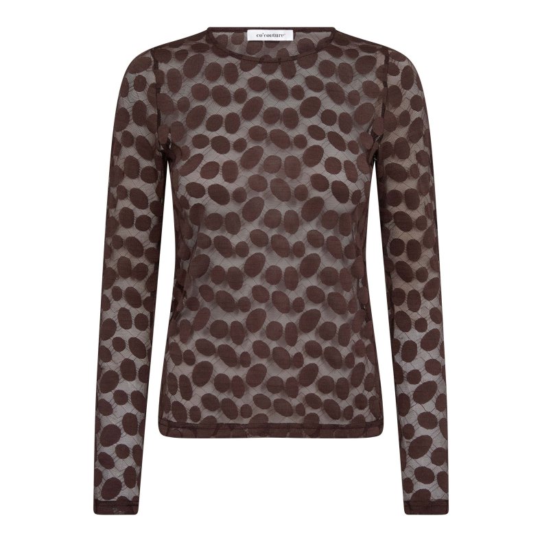 Penola o-neck blouse Co'Couture, brown