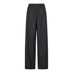 Elora check barrel pant Co'Couture, dark grey
