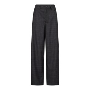 Elora check barrel pant Co'Couture, dark grey