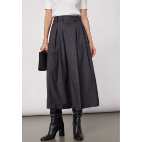 Elora check pleat skirt Co'Couture, dark grey
