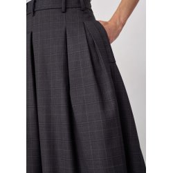 Elora check pleat skirt Co'Couture, dark grey