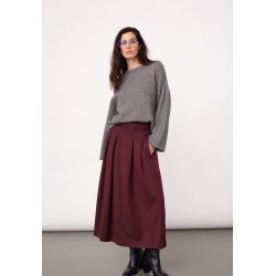 Terry pleat skirt Co'Couture, wine red