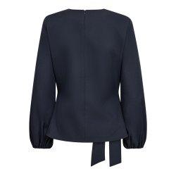Luna tie blouse Co'Couture, navy