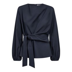 Luna tie blouse Co'Couture, navy
