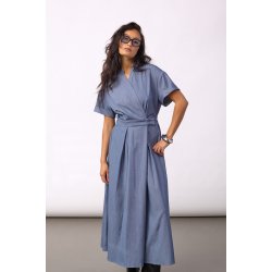 Terry wrap dress Co'Couture, ash blue