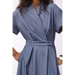 Terry wrap dress Co'Couture, ash blue