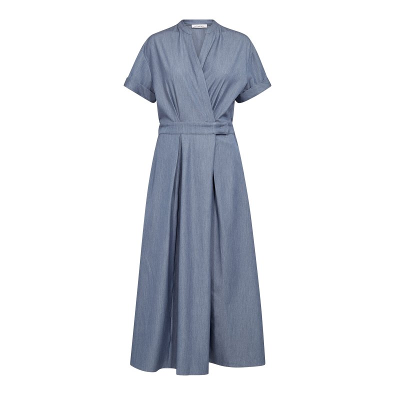 Terry wrap dress Co'Couture, ash blue