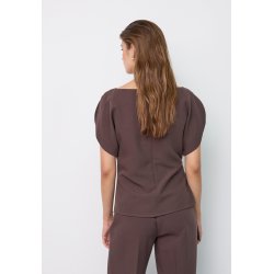 Acile pleat ss blouse Co'Couture, brown