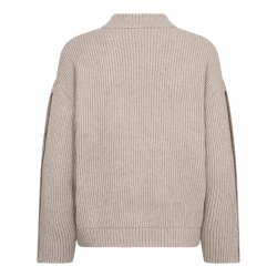 Row button sleeve knit Co'Couture, bone