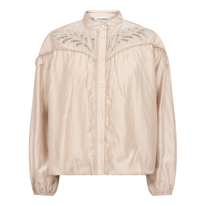 Melin balloon lace shirt Co'Couture, champagne