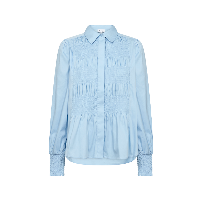 LR-Isla solid 117 shirt Levet, glacier blue