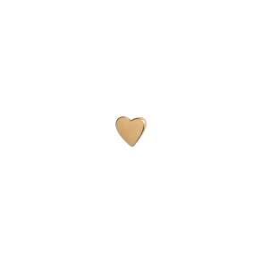 Petit love heart single earring piece Stine A, gold