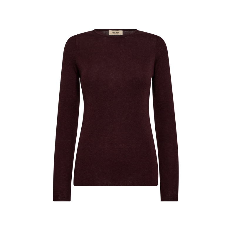 Bouch o-neck knit mos mosh, fudge