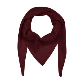 Doha cashmere scarf large Frau, red mahogany