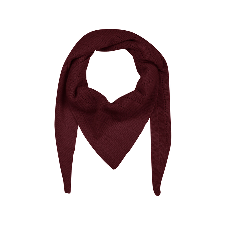 Doha cashmere scarf large Frau, red mahogany