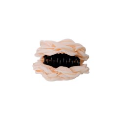 Villa mega flower hair claw Black Colour, creme