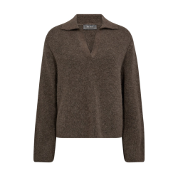 Thora aidy polo knit mos mosh, falcon