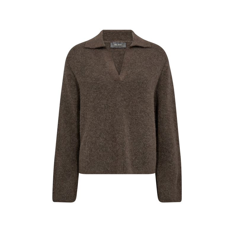 Thora aidy polo knit mos mosh, falcon