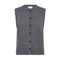 Ismaila 11 waistcoat Levet Room, dark grey mel