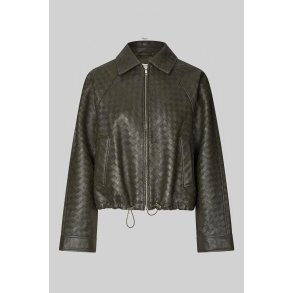 Vermont leather jacket Second Female, black olive