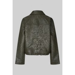 Vermont leather jacket Second Female, black olive