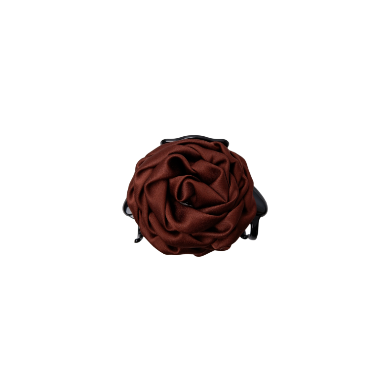 Bcsimona flower satin hair claw Black Colour, coffee