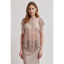 Savoya lace blouse, Second Female, plaza taupe