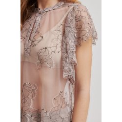Savoya lace blouse, Second Female, plaza taupe