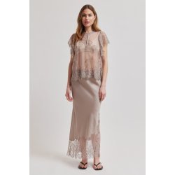 Savoya lace blouse, Second Female, plaza taupe