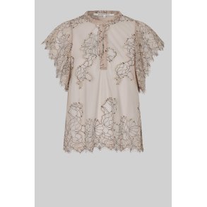 Savoya lace blouse, Second Female, plaza taupe
