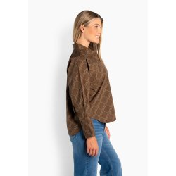 Senna printed shirt H�st, dark earth