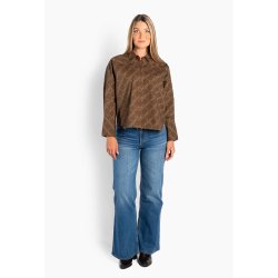 Senna printed shirt H�st, dark earth
