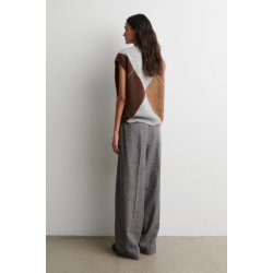 Forca knit vest Second Female, light grey melange 