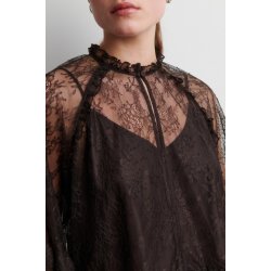 Sybell lace ruffle blouse Second Female, demitasse