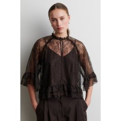 Sybell lace ruffle blouse Second Female, demitasse