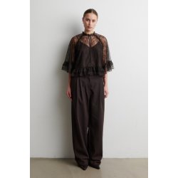 Sybell lace ruffle blouse Second Female, demitasse