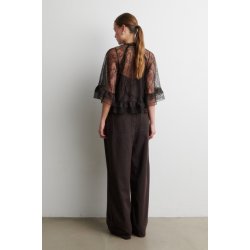 Sybell lace ruffle blouse Second Female, demitasse