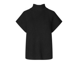 Ettas knit vest Second Female, black