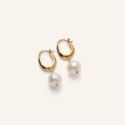 Pearl blossom earrings Pernille Corydon, gold