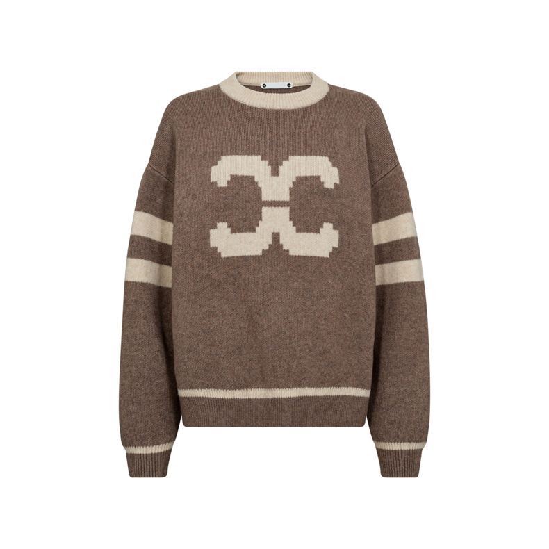 Row coco logo knit Co'Couture, walnut