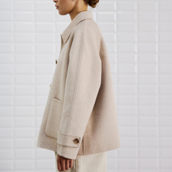 Lucia mel wool jacket Withblack, taupe
