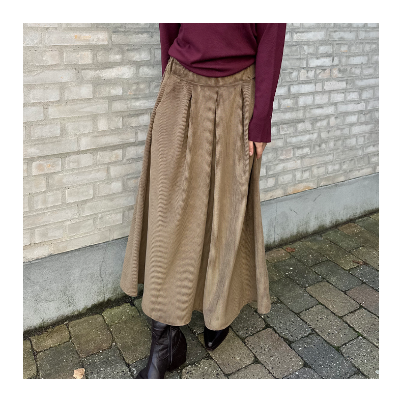 Monroe Corduroy skirt Amaze Cph, camel