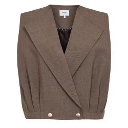Nushelly waistcoat Nmph, brown lentil mel