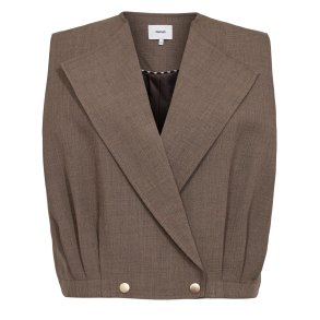 Nushelly waistcoat Nmph, brown lentil mel