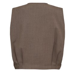 Nushelly waistcoat Nmph, brown lentil mel