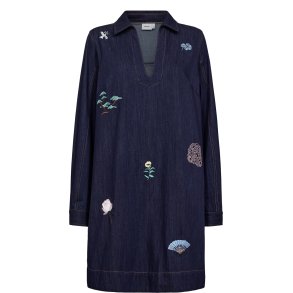 Nuchiku dress Nmph, dark blue denim