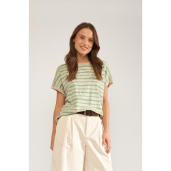 Nukiki boatneck pullover N�mph, absinthe green 