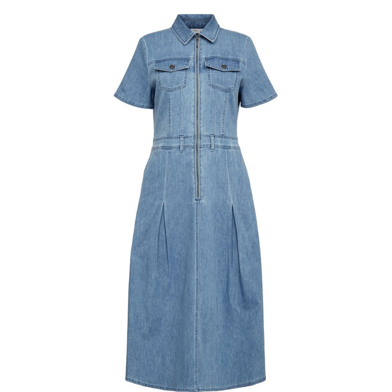 Nuirella dress N�mph, light blue denim