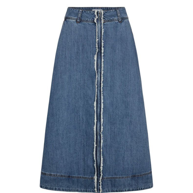 Nusandie skirt N�mph, medium blue denim